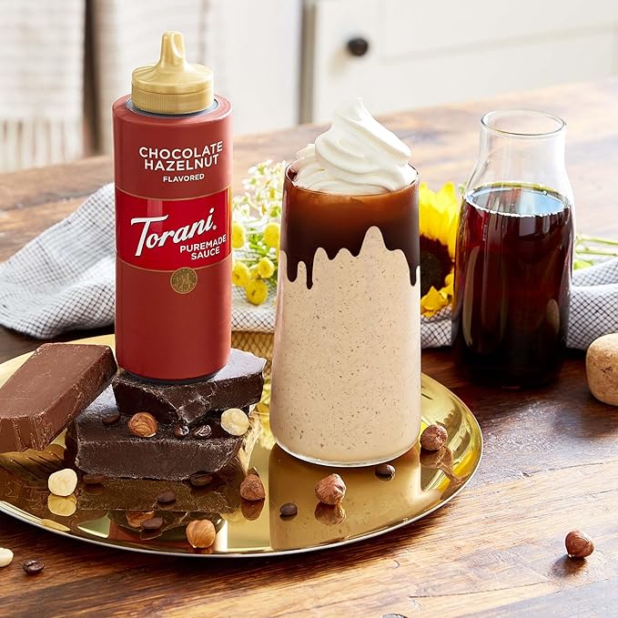 Torani Puremade Sauce, Salted Chocolate Caramel, 16.5 Ounces (Pack of 4 - Packaging May Vary)