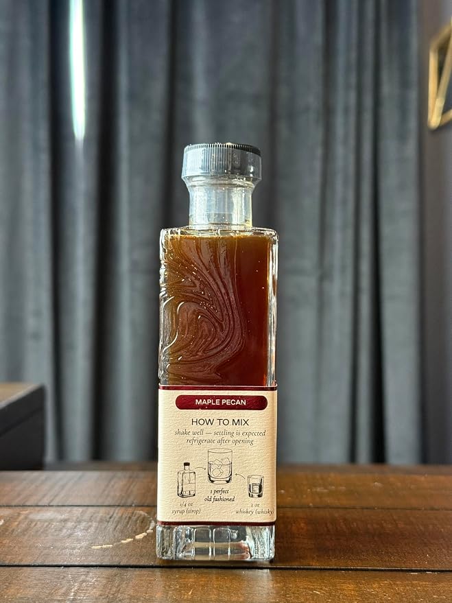 Strongwater Maple Pecan Old Fashioned Craft Cocktail Mixer - Makes 32 Cocktails - Handcrafted Old Fashioned Syrup with Pecan, Maple Syrup & Cherry - Just Mix with Bourbon or Whiskey - Image 9