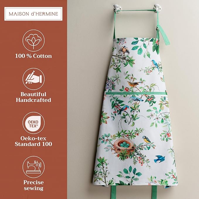 Maison d' Hermine 100% Cotton Apron for women with Pocket Kitchen Chef Apron for Men Cooking Mothers Day Gifts - Image 2