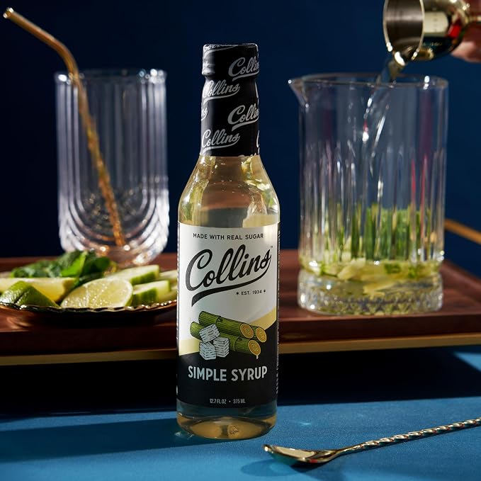 Collins Simple Syrup, Classic Simple Syrup, Soda Water Flavors for cocktails, Old Fashioned Syrup, 12.7 Ounces, Set of 1 - Image 7