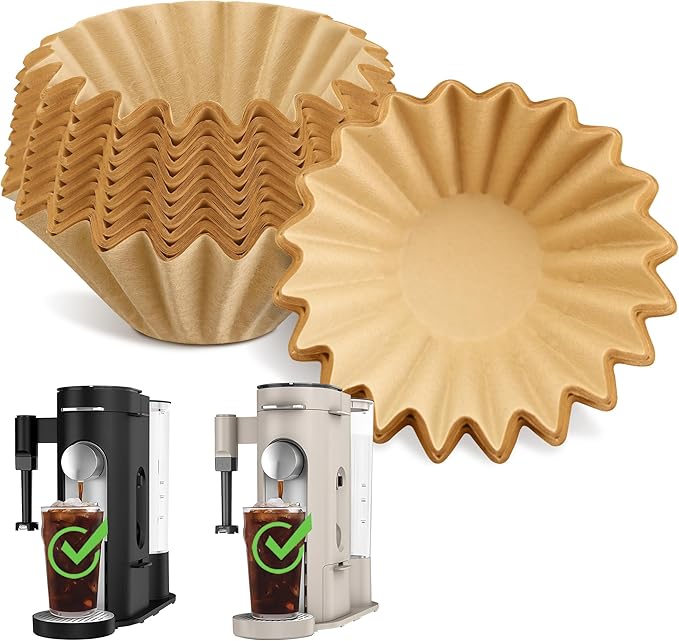 Disposable Coffee Paper Filters for Ninja Pod & Grounds Specialty Single-Serve Coffee Maker, 150 Pcs Coffee Filter Compatible with Ninja PB051 PB041 Coffee Maker