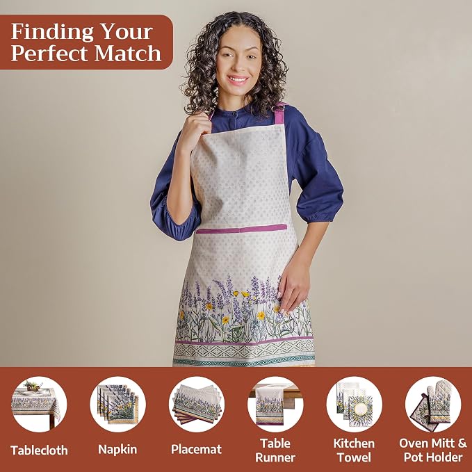 Maison d' Hermine 100% Cotton Apron for women with Pocket Kitchen Chef Apron for Men Cooking Mothers Day Gifts - Image 4