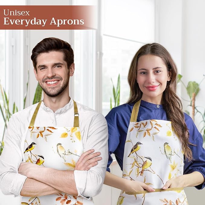 Maison d' Hermine 100% Cotton Apron for women with Pocket Kitchen Chef Apron for Men Cooking Mothers Day Gifts - Image 6