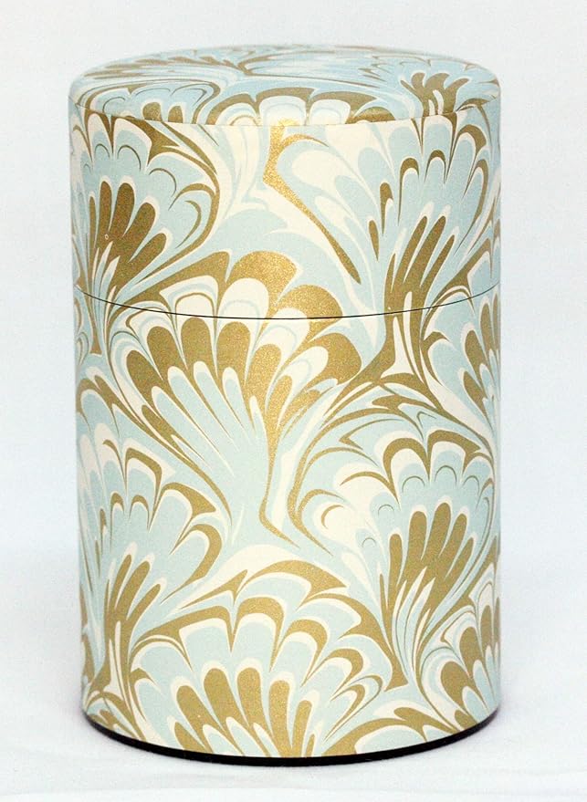 Tea Tin Canister: Florence Collection Long 3.5oz (100g) TSC-050, Japan