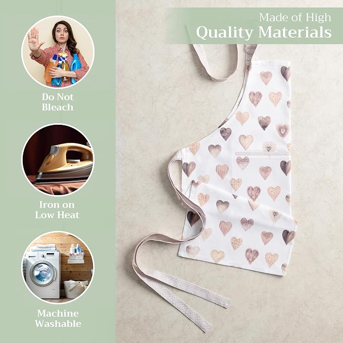 Maison d' Hermine 100% Cotton Apron for women with Pocket Kitchen Chef Apron for Men Cooking Mothers Day Gifts - Image 3
