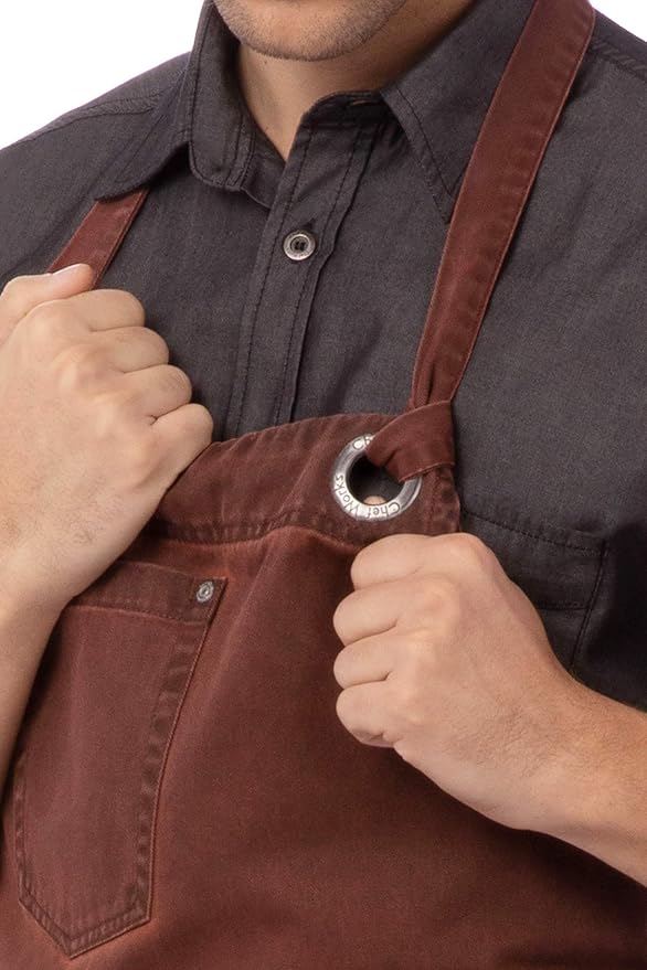 Chef Works Unisex Dorset Bib Apron - Image 4