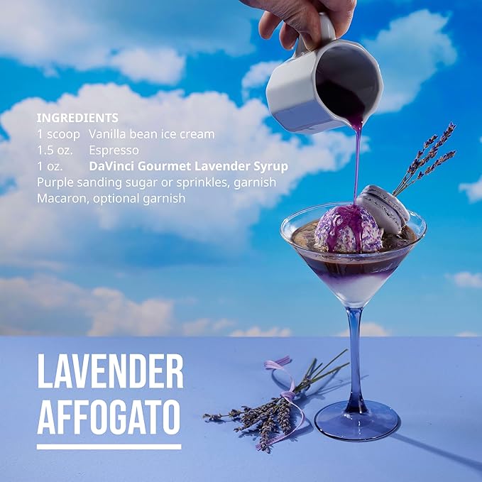 DaVinci Gourmet Lavender Syrup, Natural, 25.4 Fluid Ounces (Pack of 1)