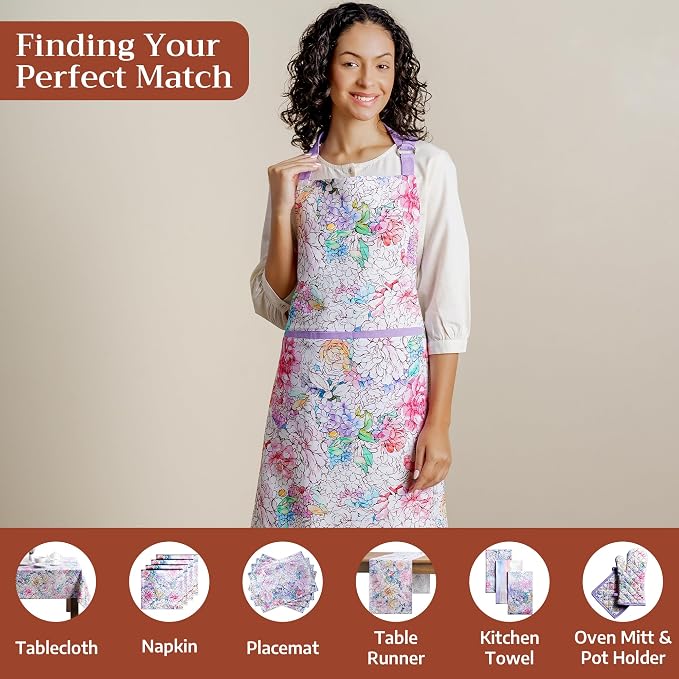 Maison d' Hermine 100% Cotton Apron for women with Pocket Kitchen Chef Apron for Men Cooking Mothers Day Gifts - Image 4