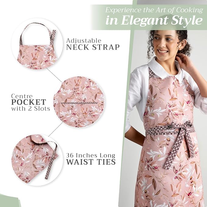 Maison d' Hermine 100% Cotton Apron for women with Pocket Kitchen Chef Apron for Men Cooking Mothers Day Gifts - Image 5