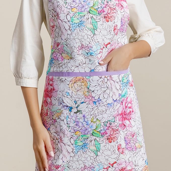 Maison d' Hermine 100% Cotton Apron for women with Pocket Kitchen Chef Apron for Men Cooking Mothers Day Gifts - Image 8