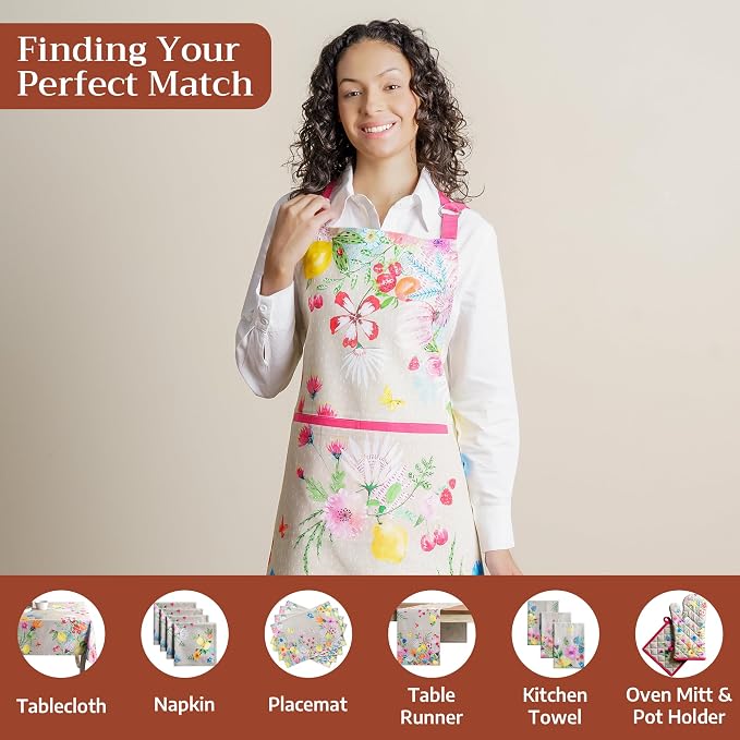 Maison d' Hermine 100% Cotton Apron for women with Pocket Kitchen Chef Apron for Men Cooking Mothers Day Gifts - Image 4
