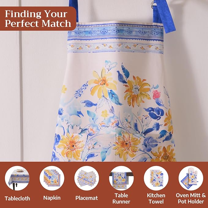Maison d' Hermine 100% Cotton Apron for women with Pocket Kitchen Chef Apron for Men Cooking Mothers Day Gifts - Image 4