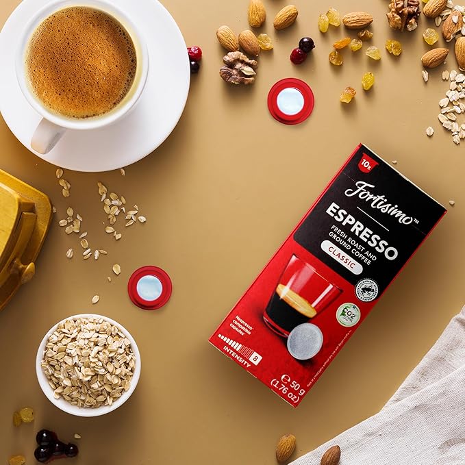 FORTISIMO 50 Pods ESPRESSO CLASSICO - Espresso capsules compatible with Nespresso Original Line Machines
