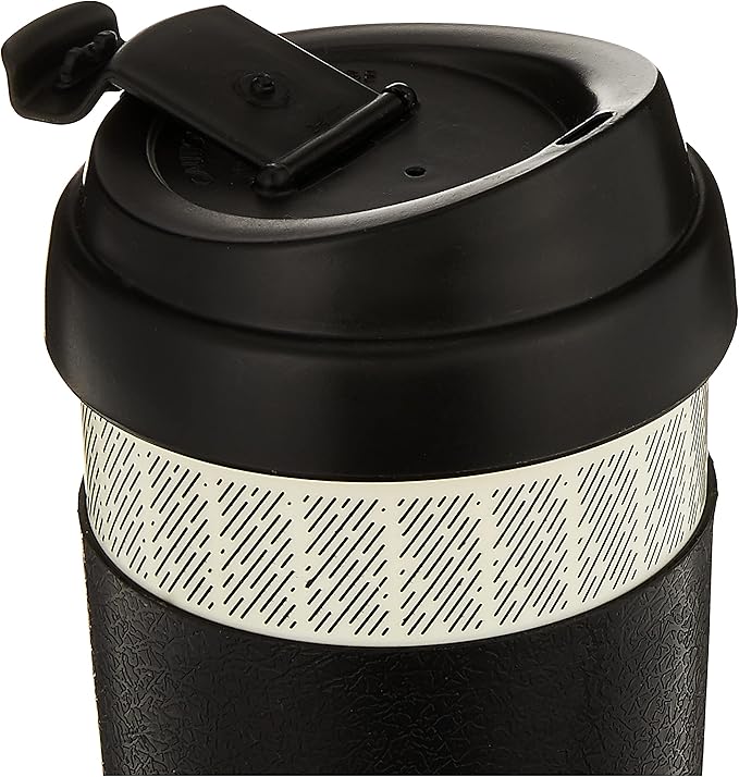 Copco 5237160 Reusable, Insulated Double Wall Travel Mugs 16-ounce White/Black, 2 Count (Pack of 6)