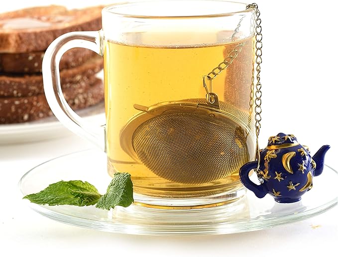 Norpro Stainless Steel 2-Inch Mesh Tea Infuser Ball with Teapot Weight
