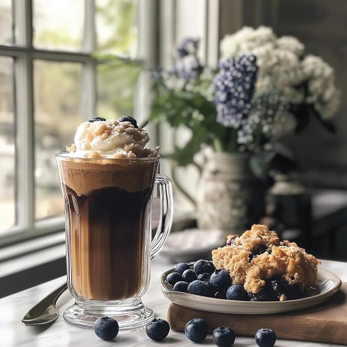 Jordan's Skinny Mixes Sugar Free Coffee Syrup, Blueberry Cobbler Coffee Flavoring Syrup, Zero Calorie Drink Mix for Lattes, Baking, Protein Shake or Cocktail, Dairy & Gluten Free, Kosher, 25.4 Fl Oz - Image 6