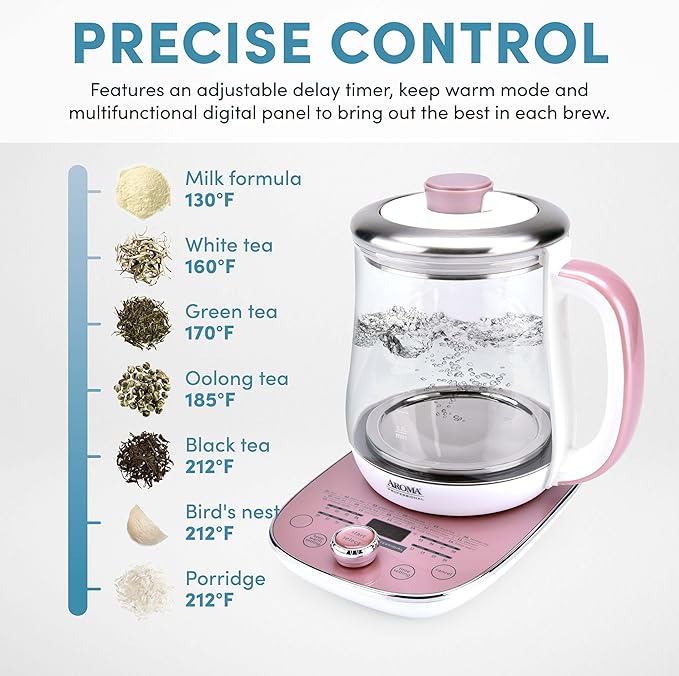 16-In-1 Nutri-Water Kettle, Green Tea, Fruit Tea, Flower Tea, Asian Traditional Recipes