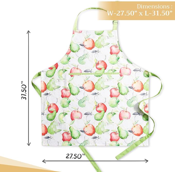 Maison d' Hermine 100% Cotton Apron for women with Pocket Kitchen Chef Apron for Men Cooking Mothers Day Gifts - Image 4