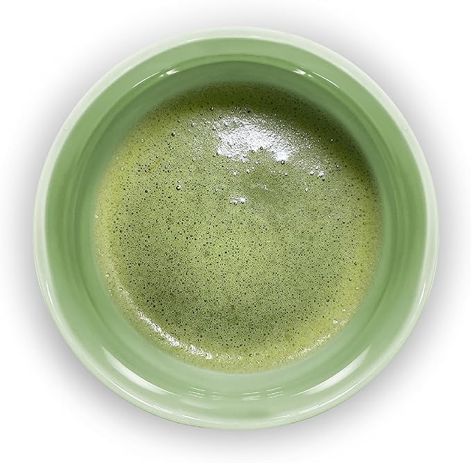 Ceramic Matcha Bowl, Handmade Japanese Green Tea Whisk Cup,Matcha Tea Bowl For Ceremony Chawan 500ml 17oz (Matcha Green)