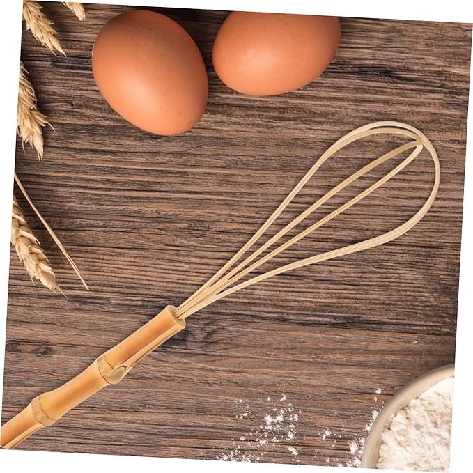 PRETYZOOM Egg Whisk with Ergonomic Handle Manual Kitchen Whisk for Mixing Eggs Cream and Dough Reusable Easy to Clean Baking Tool for Home Cooking