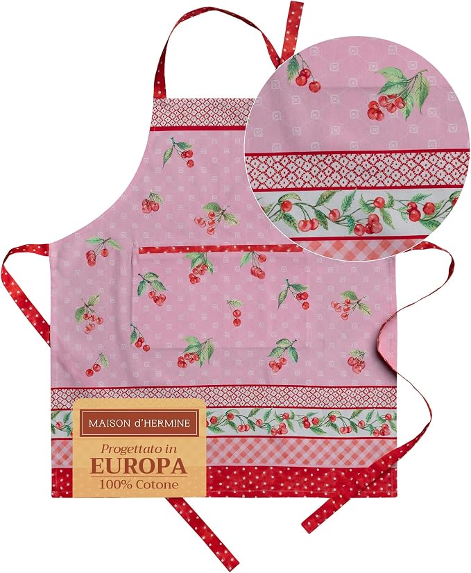 Maison d' Hermine 100% Cotton Apron for women with Pocket Kitchen Chef Apron for Men Cooking Mothers Day Gifts by MaisondHermine