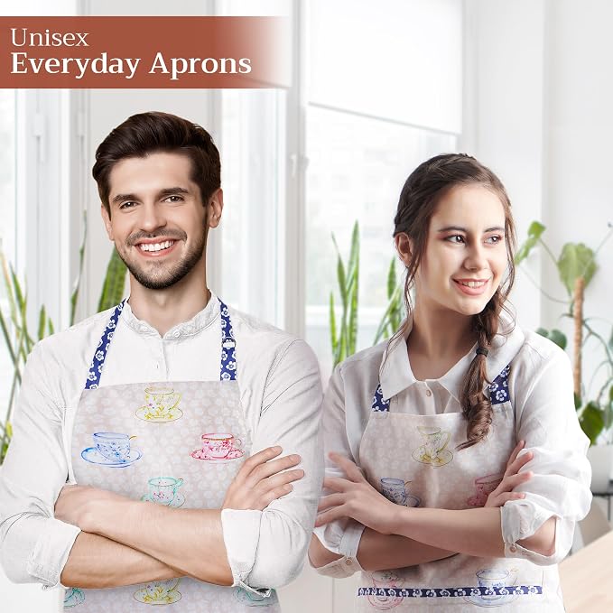 Maison d' Hermine 100% Cotton Apron for women with Pocket Kitchen Chef Apron for Men Cooking Mothers Day Gifts - Image 6