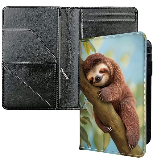 Server Books for Waitress, with 7 Large Pockets, Waiter Serving Book, Waitstaff Server Order Pads, Cute PU Leather Server Book with Pen Holder Fit Server Apron, Sea Turtle by Unknown
