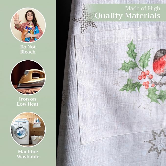Maison d' Hermine 100% Cotton Apron for women with Pocket Kitchen Chef Apron for Men Cooking Mothers Day Gifts - Image 3