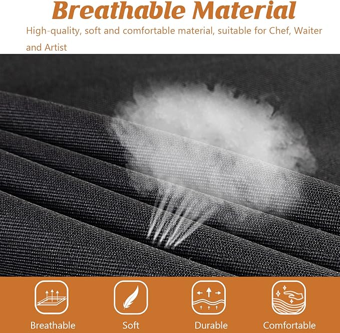 4 Pack Adjustable Apron, Black Apron with 2 Pockets, Machine Washable Apron Perfact for Cooking, Grilling, Dishwashing, Restaurant Work, Best Assistant for Chef Waiter Artist - Image 4