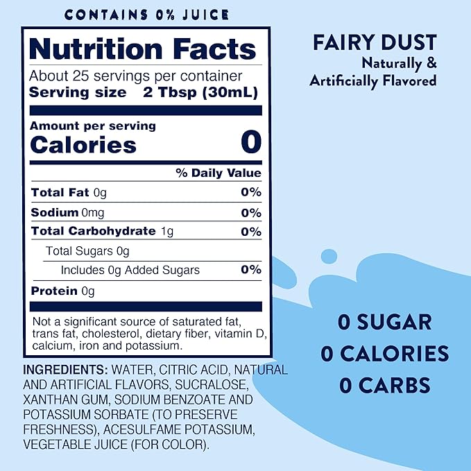 Jordan's Skinny Mixes Sugar Free Syrup, Rainbow Candy, Fruit Flavored Water Enhancer, Drink Mix for Iced Tea, Lemonade, Drinks, Low Calorie Water Flavoring, Dairy & Gluten Free, Kosher, 25.4 Fl Oz - Image 2