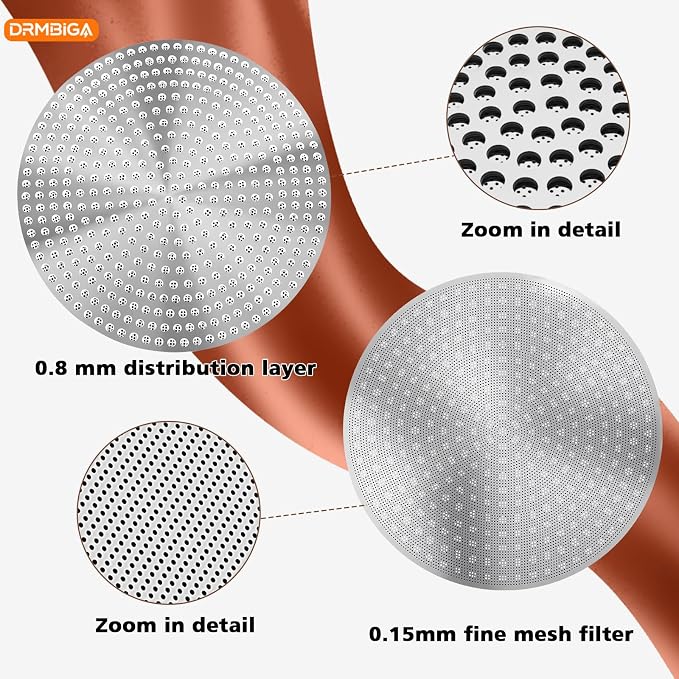 58.3mm Espresso Puck Screen 2 Pack – Professional Premium 3rd Gen Dual-Layer Flow Control Coffee Filter, Precision-Engineered Stainless Steel Portafilter Screen for Perfect 58mm Basket Fit - Image 6