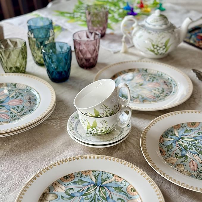 STP GOODS Bone China Tea/Coffee Cup and Saucer in Gift Box Tea Cup and Saucer Set of One