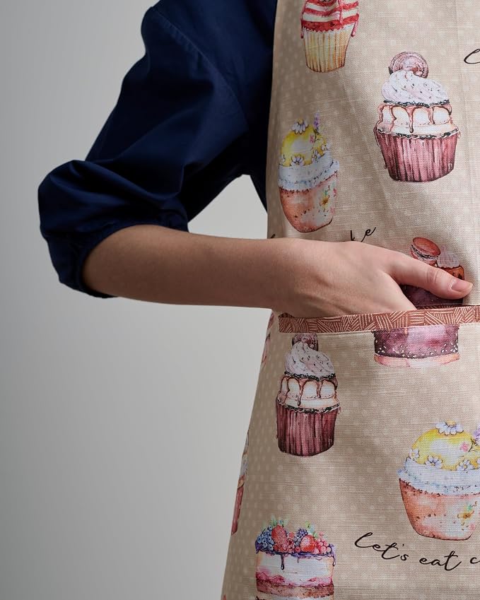 Maison d' Hermine 100% Cotton Apron for women with Pocket Kitchen Chef Apron for Men Cooking Mothers Day Gifts - Image 9