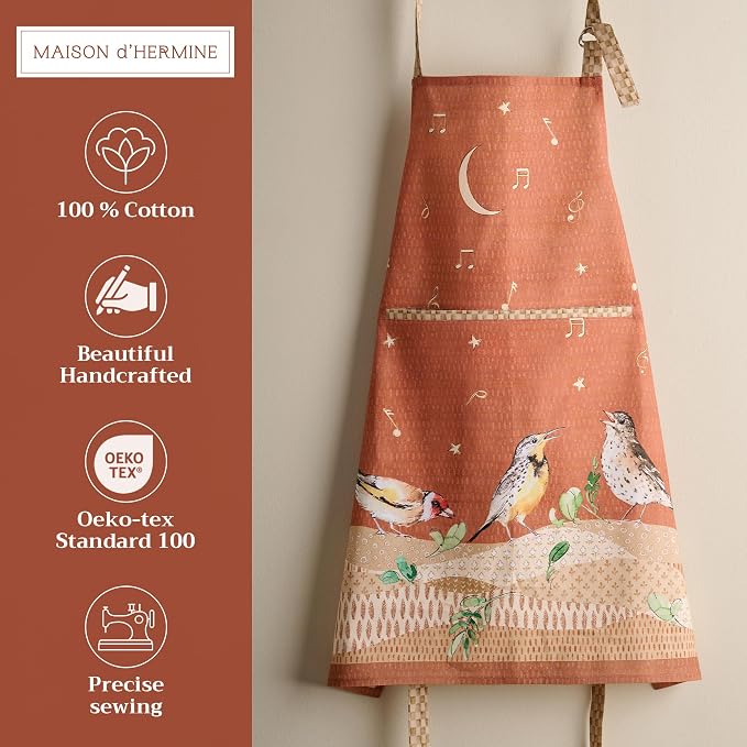 Maison d' Hermine 100% Cotton Apron for women with Pocket Kitchen Chef Apron for Men Cooking Mothers Day Gifts - Image 2