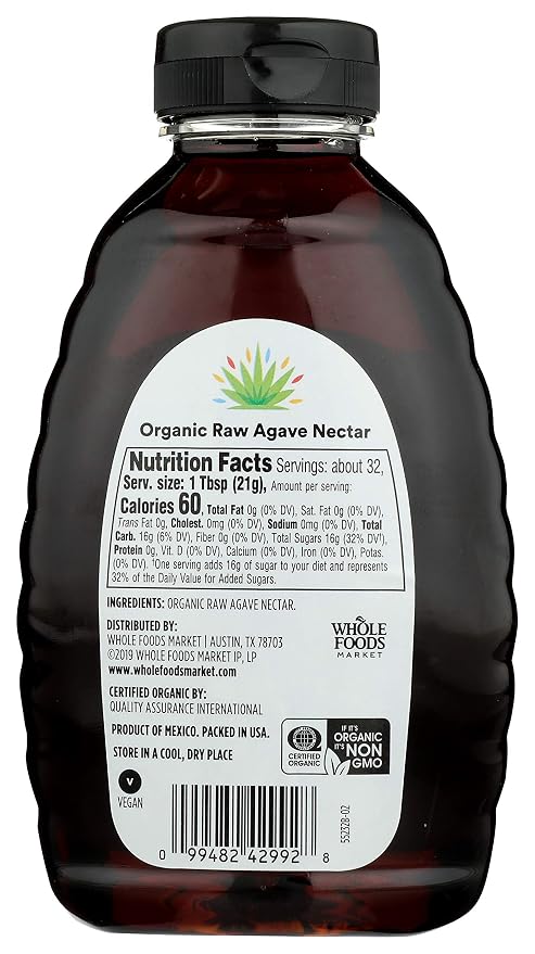365 by Whole Foods Market, Organic Raw Agave Nectar, 23.5 Ounce (Pack of 3) - Image 3