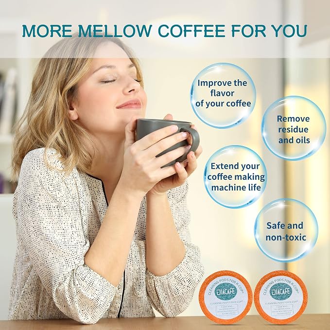 Fit for Keurig Cleaning Pods 10 Pack Descaler for Keurig Coffee Machines 1.0 & 2.0, K cup Cleaning Pods, K cup Cleaner Descaler Coffee Stain Remover - Image 4