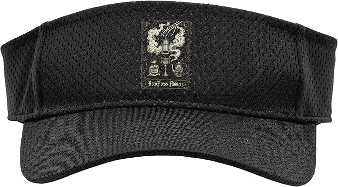 Gothic AeroPress Coffee Shirts Mystical Coffee Brewing Scene Sport Sun Visor