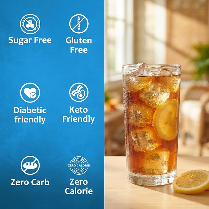 Syruvia Sugar Free Sweet Tea Flavored Syrup for Drinks, Cocktails, Lemonades, Iced Teas and Desserts – 25.4 fl oz, With Pump - Image 4