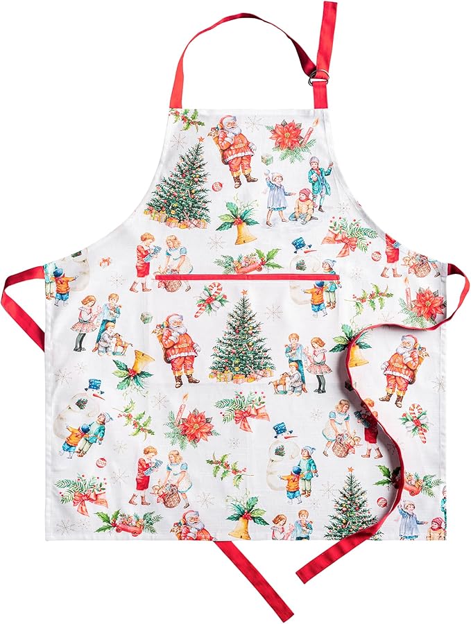 Maison d' Hermine 100% Cotton Apron for women with Pocket Kitchen Chef Apron for Men Cooking Mothers Day Gifts by MaisondHermine