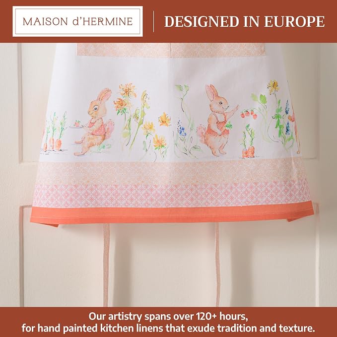 Maison d' Hermine 100% Cotton Apron for women with Pocket Kitchen Chef Apron for Men Cooking Mothers Day Gifts - Image 2
