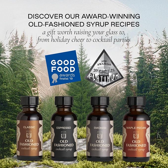 Strongwater Old Fashioned Craft Cocktail Mixer Sample 4 Pack - Makes 16 Cocktails - Handcrafted Old Fashioned Gift Set - Travel-Friendly, No Artificial Sweeteners - Just Mix with Bourbon or Whiskey - Image 4