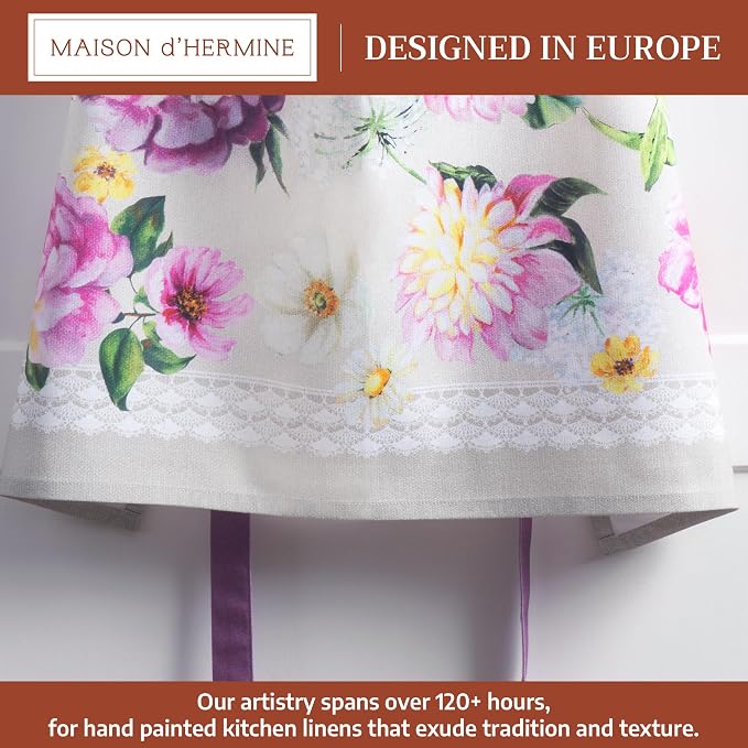 Maison d' Hermine 100% Cotton Apron for women with Pocket Kitchen Chef Apron for Men Cooking Mothers Day Gifts - Image 2