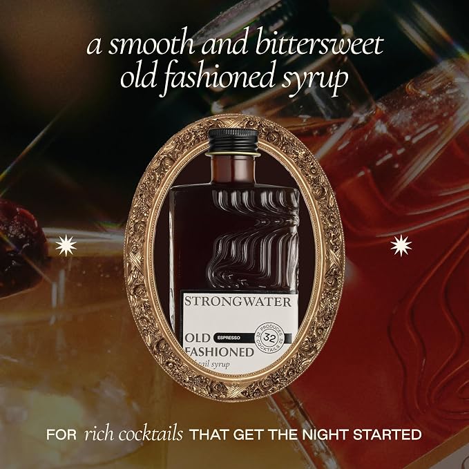 Strongwater Espresso Old Fashioned Craft Cocktail Mixer - Makes 32 Cocktails - Handcrafted Old Fashioned Syrup with Real Coffee, Cinnamon, Sugar & Cherry - Just Mix with Bourbon or Whiskey - Image 4