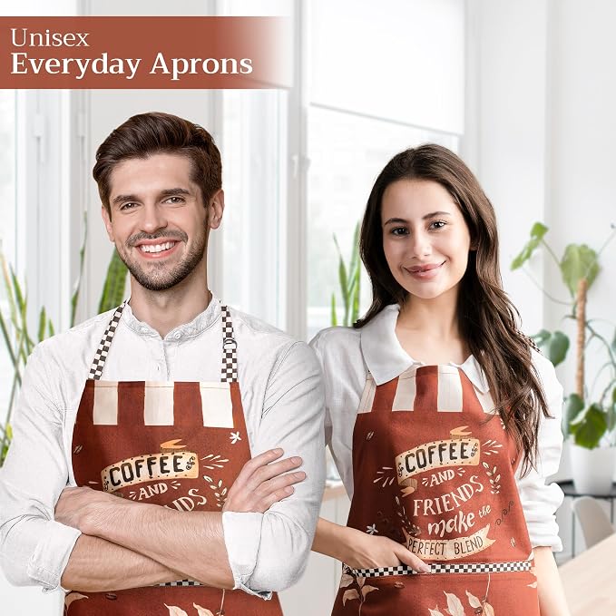 Maison d' Hermine 100% Cotton Apron for women with Pocket Kitchen Chef Apron for Men Cooking Mothers Day Gifts - Image 6