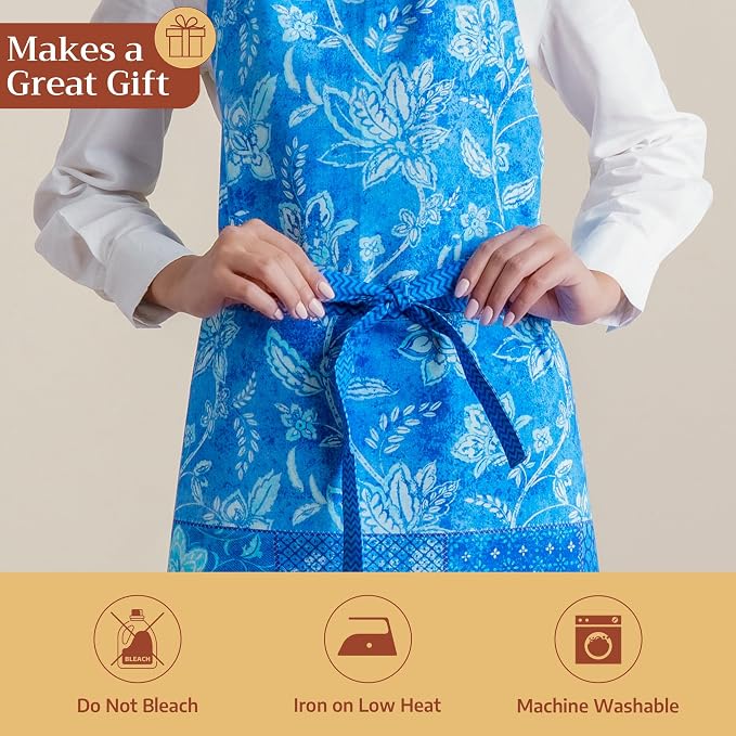 Maison d' Hermine 100% Cotton Apron for women with Pocket Kitchen Chef Apron for Men Cooking Mothers Day Gifts - Image 5