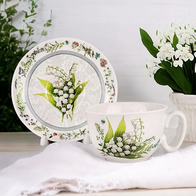 STP GOODS Bone China Tea/Coffee Cup and Saucer in Gift Box Tea Cup and Saucer Set of One