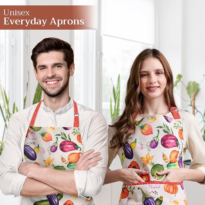 Maison d' Hermine 100% Cotton Apron for women with Pocket Kitchen Chef Apron for Men Cooking Mothers Day Gifts - Image 6