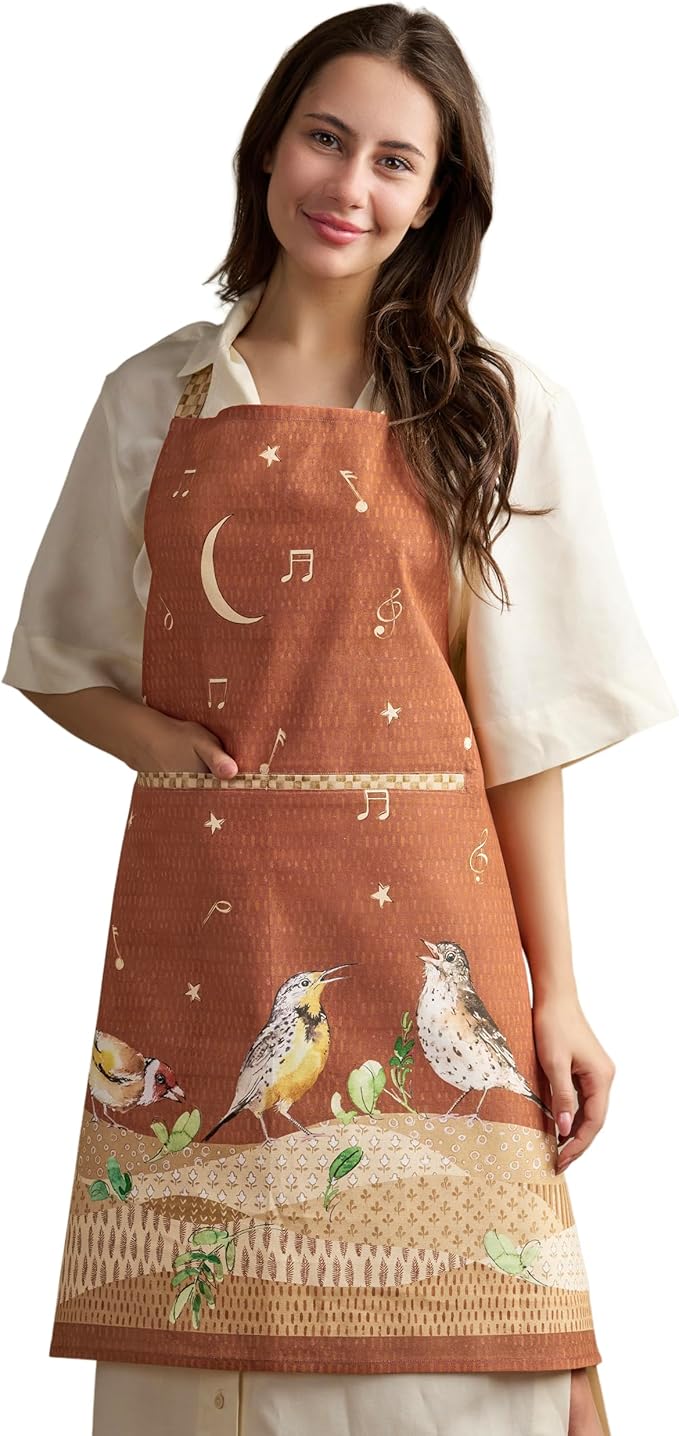 Maison d' Hermine 100% Cotton Apron for women with Pocket Kitchen Chef Apron for Men Cooking Mothers Day Gifts by MaisondHermine
