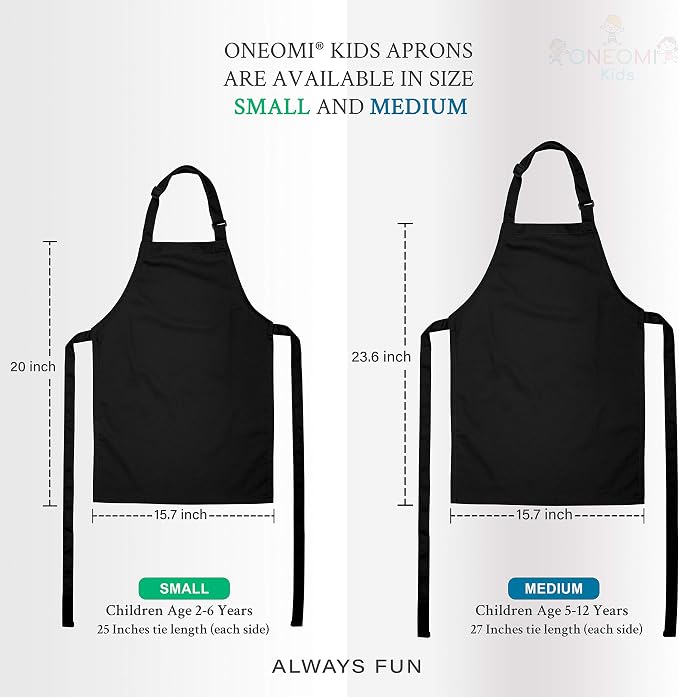 Kids Apron, Medium, 100% Cotton With An Adjustable Strap to fit All Ages - Image 5