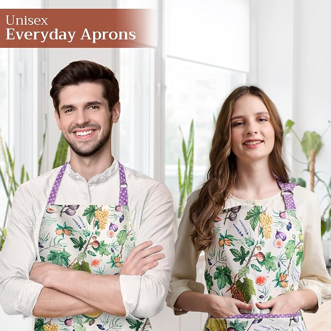 Maison d' Hermine 100% Cotton Apron for women with Pocket Kitchen Chef Apron for Men Cooking Mothers Day Gifts - Image 6